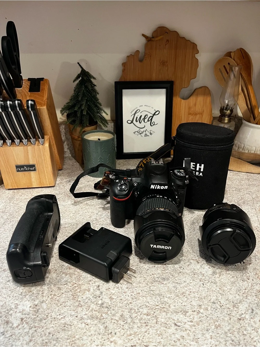 Nikon D750 24.3MP DSLR Body w/ Nikon 35mm Prime Lens + 28-300mm Tamron Zoom Lens
